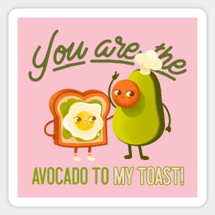 Avocado Toast Cute Kawaii Sticker